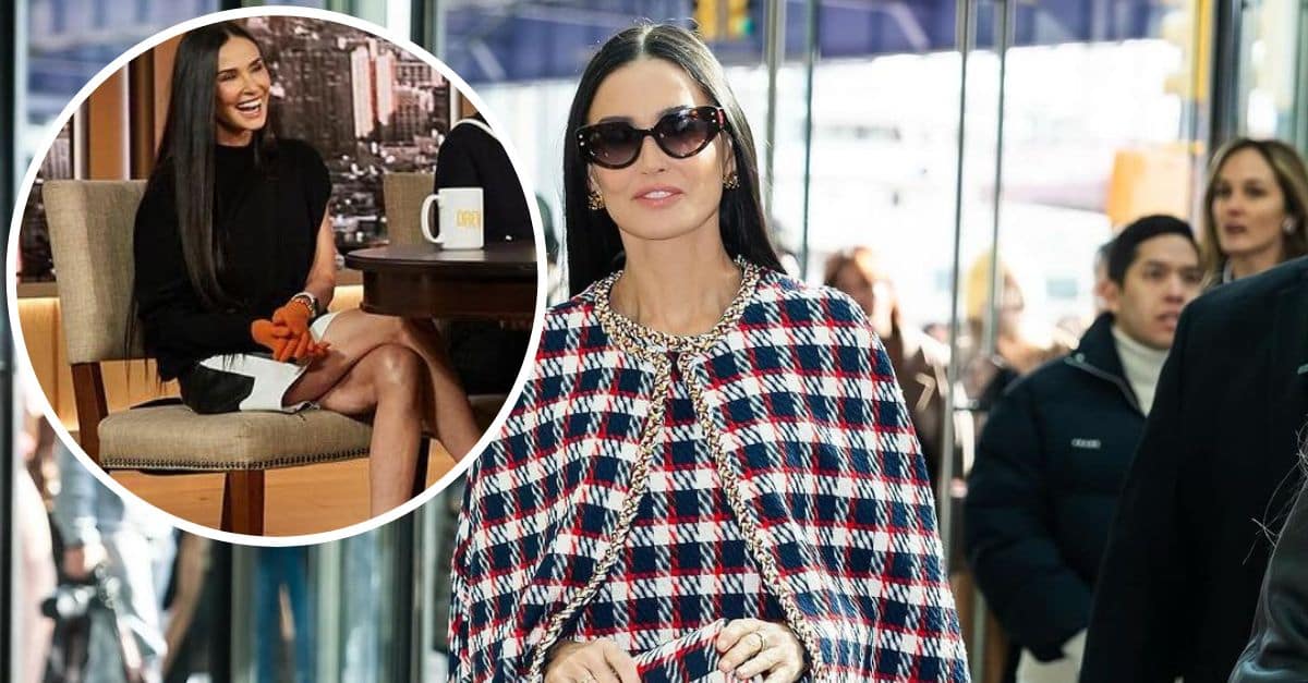 Demi Moore Stuns In Her 60s As She Sports Chic Mini Skirt