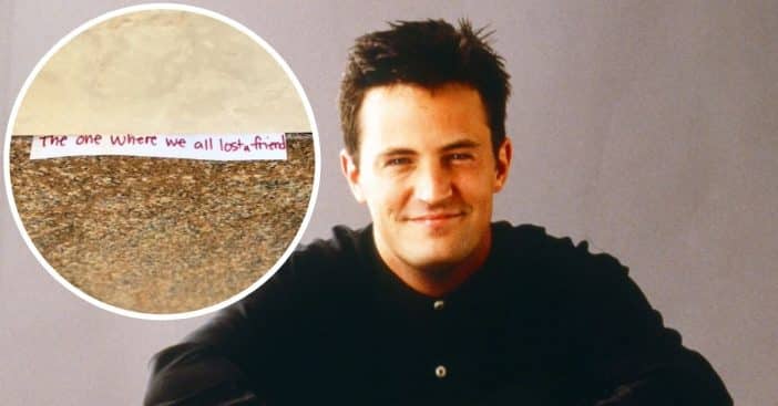 Matthew Perry's grave note