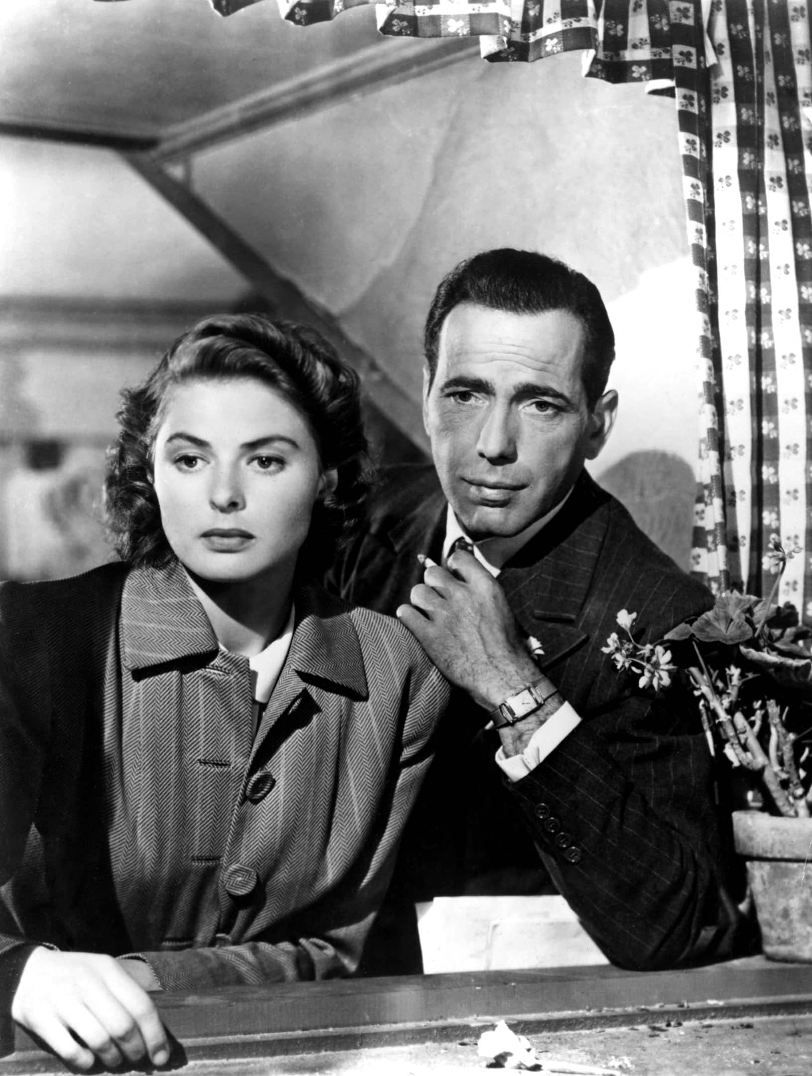 Ingrid Bergman and Humphrey Bogart in Casablanca