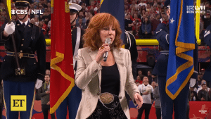 Reba McEntire put her own country twist on the national anthem for Super Bowl LVIII