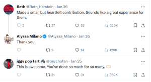 Responses to Milano's GoFundMe have been mixed