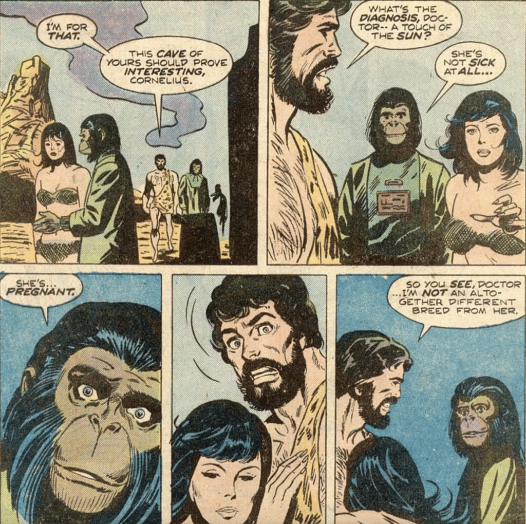 Planet of the Apes comics excerpt