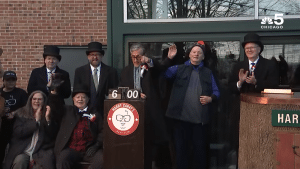 The cast of Groundhog Day reunited at Navy Pier for the first time in 31 years