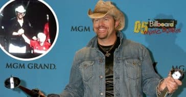 Toby Keith was proudly emotional speaking with a veteran