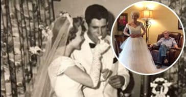 Woman Tries On Her Wedding Dress After 60 Years