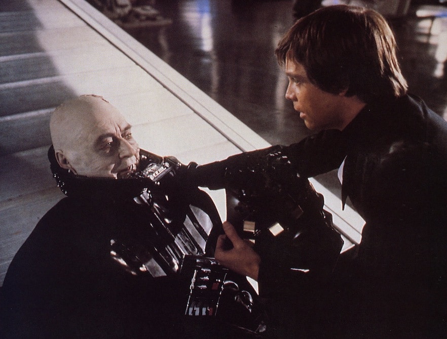The Death of Darth Vader plays out in Return of the Jedi