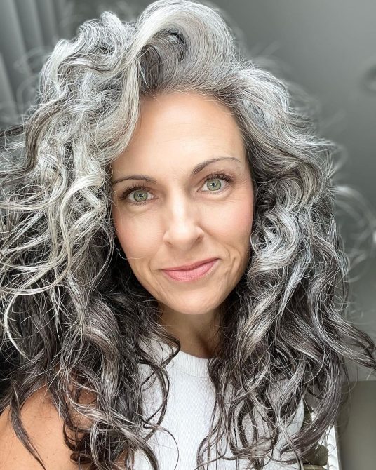 Women Grey hair