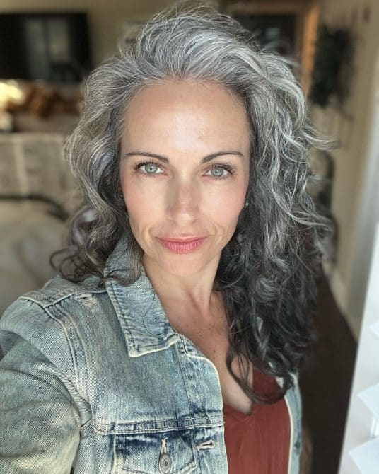 Women Grey hair