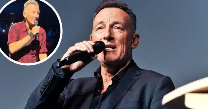 Bruce Springsteen is back on stage, looking unrecognizable