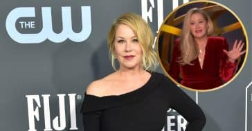 Christina Applegate blacked out