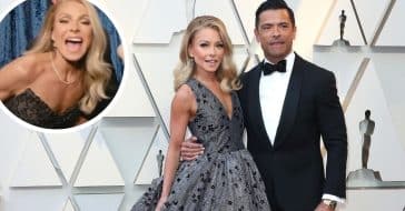Kelly Ripa sported a dress that showed off her figure and her underwear at the Academy Awards