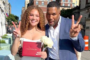 Michael Strahan has voiced his awe at Isabella's strength and positivity