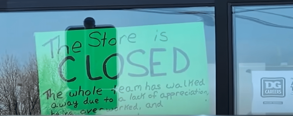 dollar store general staff quits