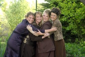 SISTER WIVES, (from left): Meri Brown, Christine Brown, Janelle Brown, Robyn Sullivan (aka Robyn Brown)