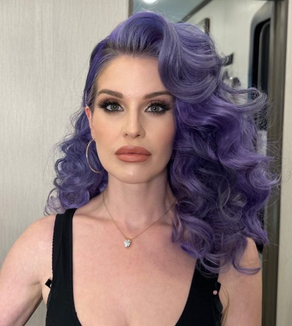 Kelly Osbourne purple hair
