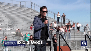 Kevin Bacon revisited the high school where Footloose took place 40 years ago