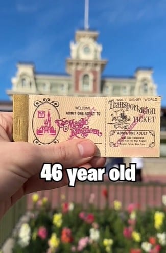 1979 Disney World ticket
