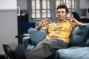 Michael Richards as Kramer on Seinfeld in 1992