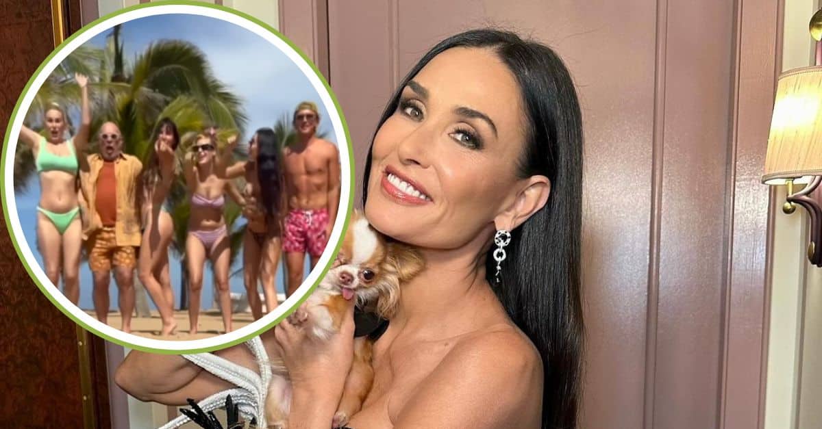 61-Year-Old Demi Moore Outshines Her Daughters In Steamy Bikini Body Snap