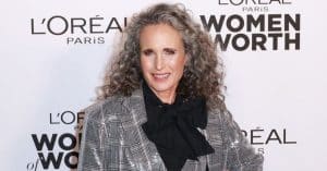 Andie MacDowell Gray hair