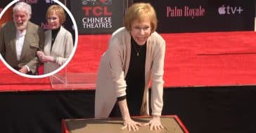 Carol Burnett at last gets a handprint ceremony