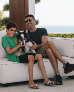 Cowell and his son Eric, with whom he is putting together a seven-part series