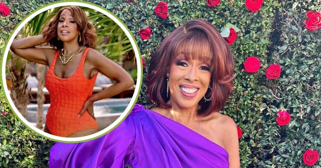 Gayle King Surprises Fans Once More With Sultry Orange Swimwear Look At