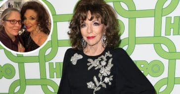 Joan Collins wishes a happy birthday to her daughter Katyana Kass