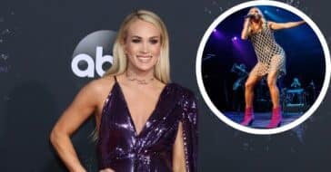 Carrie Underwood Shows Off Her Toned Legs In New Concert Photos