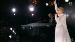 Celine Dion inspired awe and tears from Kelly Clarkson on live television with her performance at the Paris Olympics opening ceremony