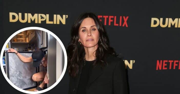 Courteney Cox Shows Off Her Bikini Body As She Takes An Icy Dip In A Freezer