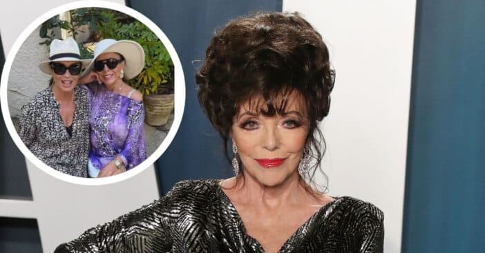 Joan Collins Shows Off Her Toned Legs In Gorgeous Beachwear