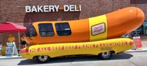 Six of these delectable vehicles are on the road each year, with 12 Hotdoggers tasked with managing the brand