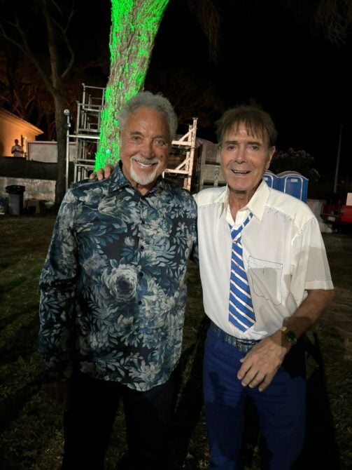 Cliff Richard Tom Jones reunion