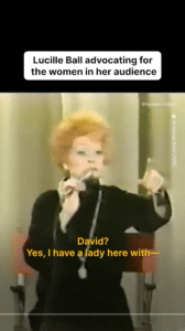 Lucille Ball put her foot down when one host kept touching female audience members