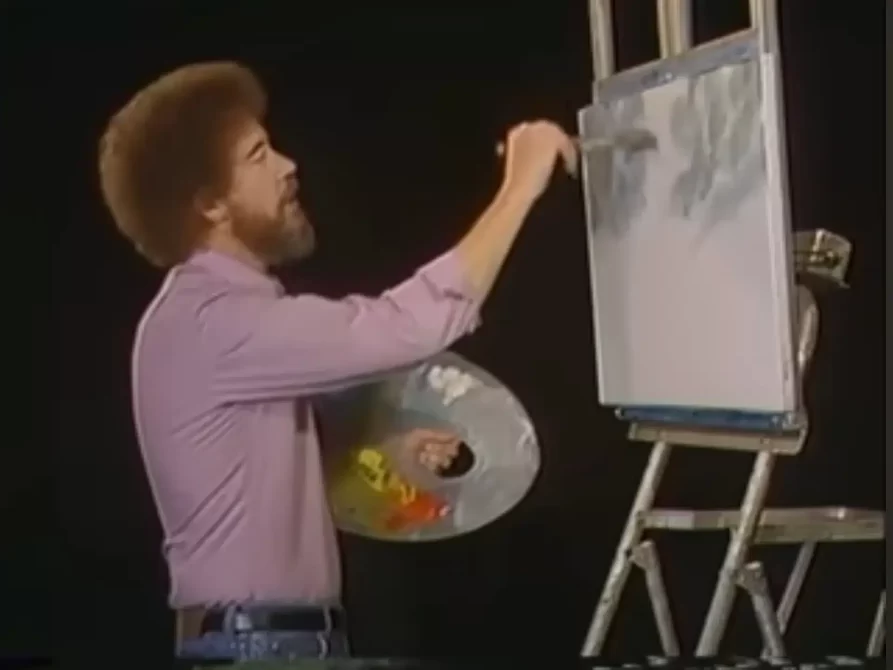 Bob Ross colorblind fan