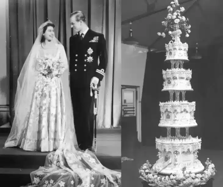 Queen Elizabeth And Prince Philip’s Wedding Cake Sells At Auction