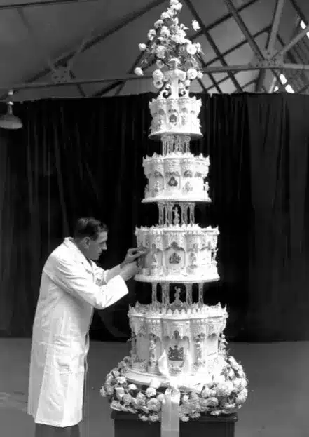 Queen Elizabeth And Prince Philip’s Wedding Cake Sells At Auction