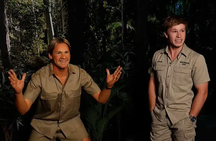 Wax figure of Steve Irwin