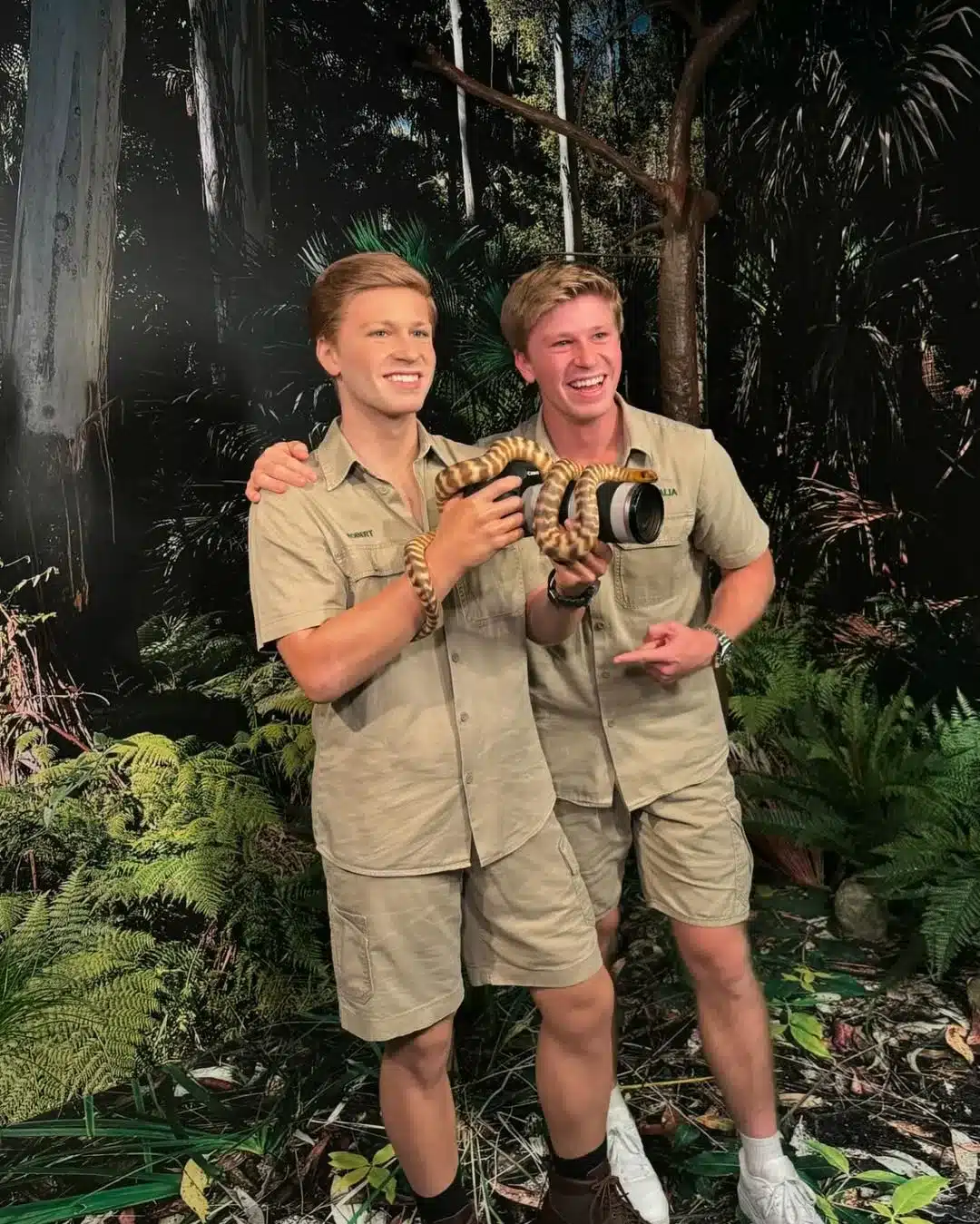 Wax figure of Steve Irwin