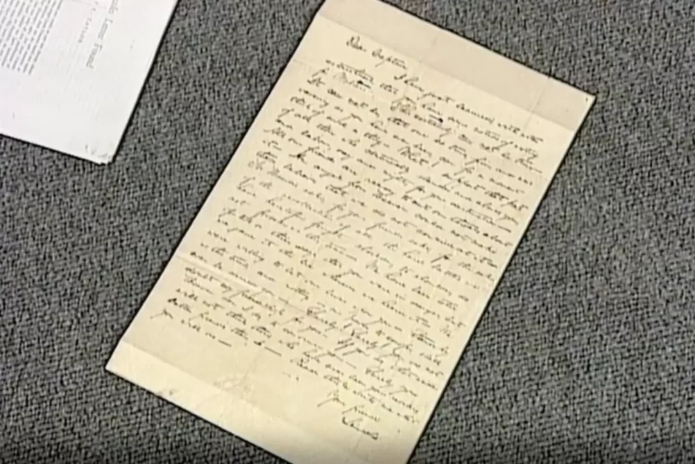 antiques roadshow letter from famous person