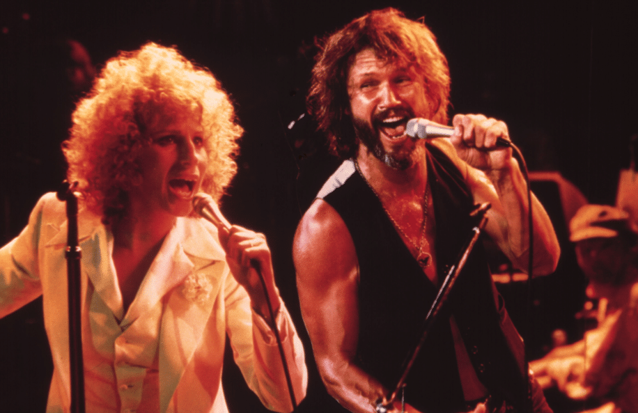 Barbra Streisand and Kris Kristofferson