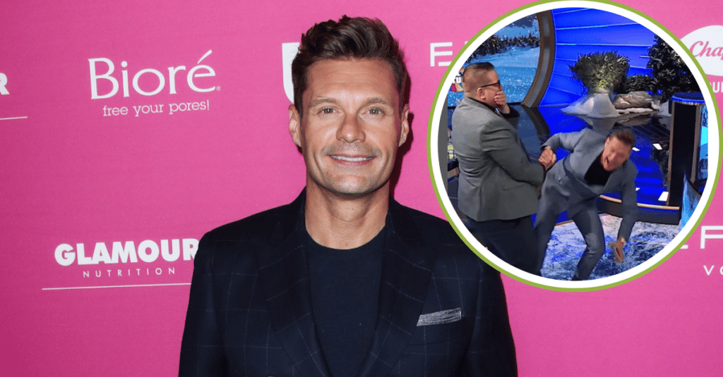 Ryan Seacrest Falls While Hosting Wheel Of Fortune