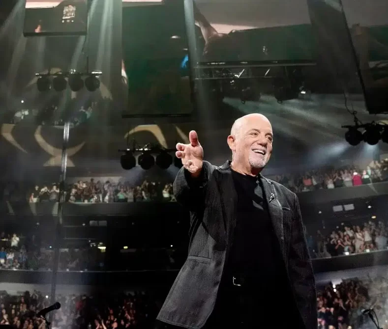 Billy Joel onstage fall