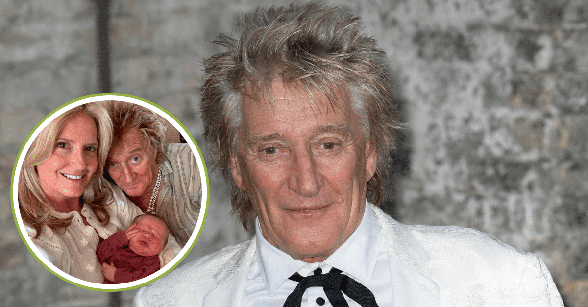 Rod Stewart Meets Newborn Granddaughter