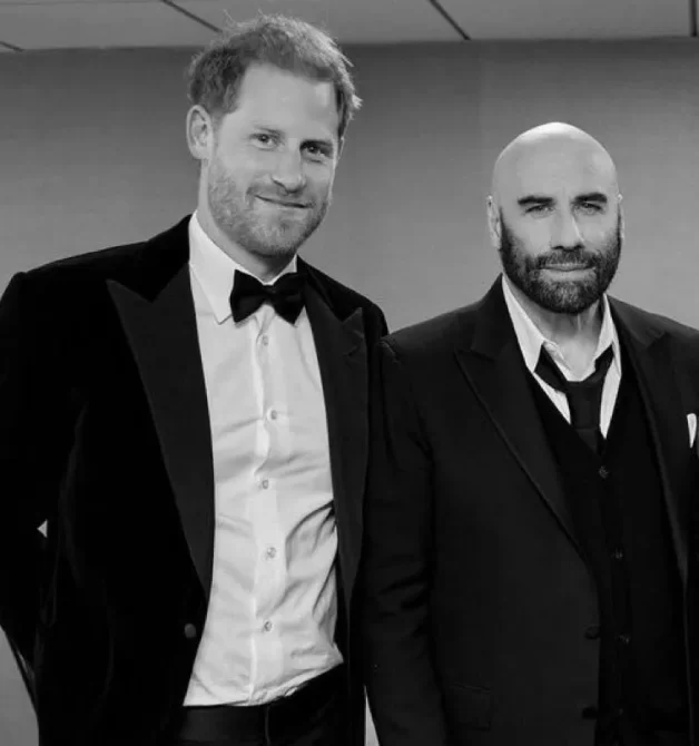 prince Harry John Travolta