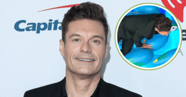 Ryan seacrest face-plants