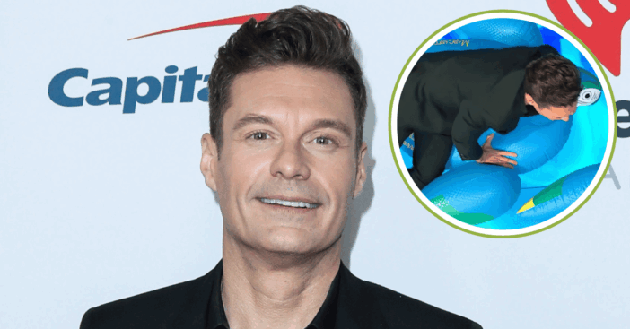 Ryan seacrest face-plants
