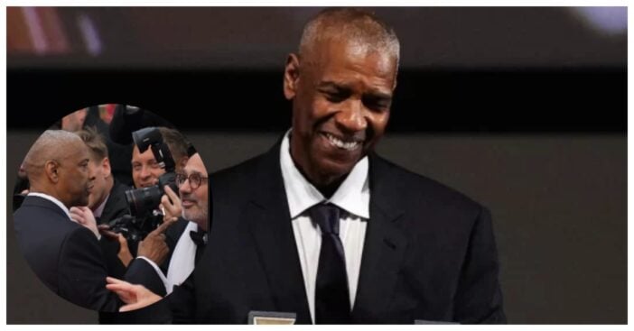 denzel yelling at photographer
