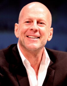 Bruce Willis at a Conference